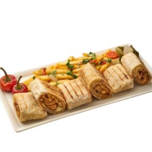 PLATTER RUMALI SHAWARMA WITH FRIES
